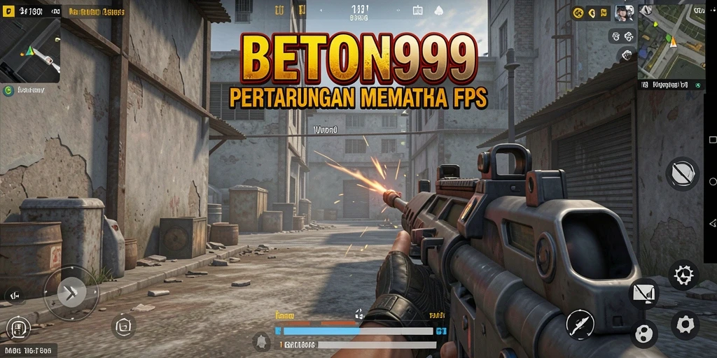 Tampilan gameplay intens dari BETON999 dengan aksi FPS yang seru.