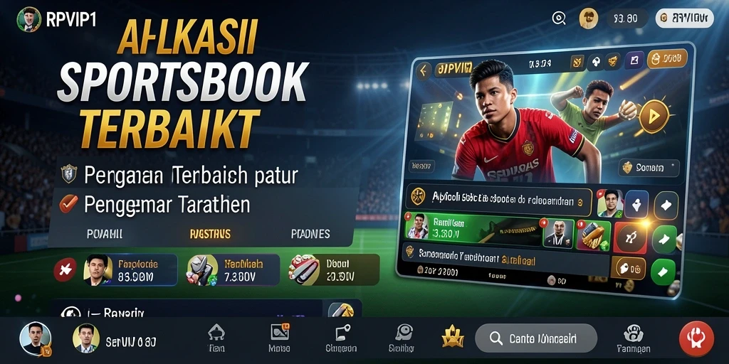 Screenshot gameplay RPVIP1 yang menampilkan berbagai pilihan taruhan olahraga.