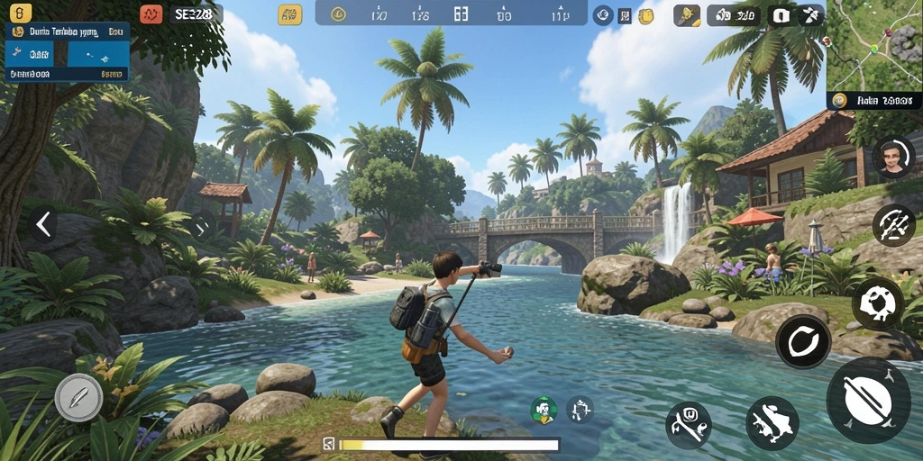 Tampilan gameplay SE328 yang menakjubkan di dunia terbuka.
