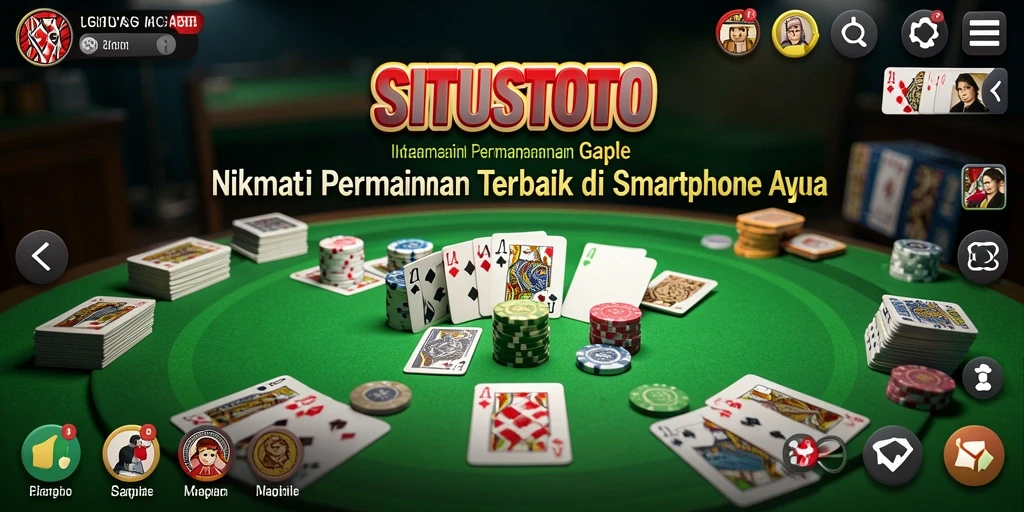 Tampilan gameplay Gaple yang seru di SITUSTOTO.